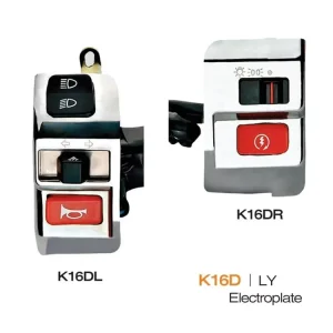 High Quality Motorcycle Parts Scooter Handle Switch LY Electroplate L Y Electrical System
