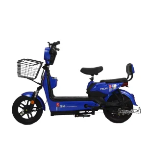 High Speed 350W Electric Moped Scooter with Rear Hub Motor Long Range Removable Lead Acid Battery for Urban Use