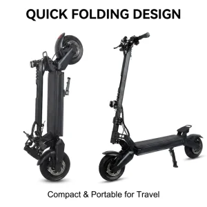 High Speed 82km/h Electric Scooter 2400W Dual Drive 80km Long Distance Battery Life Electric Scooter with LCD Display