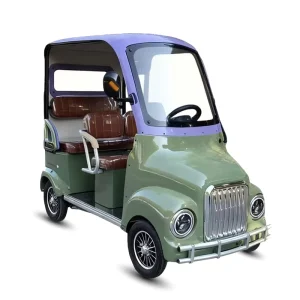 Holladay 2500W 60V 4 Wheel Electric Scooter Leisure E-bike Vintage Quadricycle with Roof Open Body Mobility Scooter for Adult
