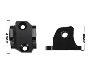 JFG Electric Scooter Replacement Lower Footrest Bracket CNC Aluminum Reinforced Foot Peg Mount Footrest Support Accessory