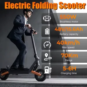 KIXIN X23 Electric Scooter High Speed 500W 550W 36V 48V Foldable Shock Absorbing E Kick Scooters 10inch APP Smart Adult Escooter
