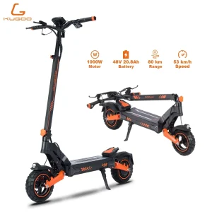KUGOO F3 Plus 1000W Fast Electric Scooters Folding Off Road Electric E Scooter Adults Trotinette Electrique Skateboard Electrico