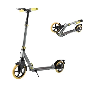 Kick Scooter Foot Scooter for Adults Double Kick Scooter with Big Wheels and Foot Brake