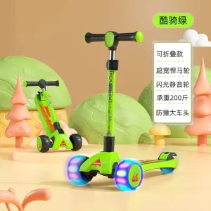 Kick Scooter Kids Flashing Wheel Foldable Kids Scooter Outdoor Toy Baby