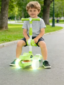 Kick Scooter for Kids Adjustable Height Children Foot Scooter Baby Kid’s Folding Balance Kick Scooter