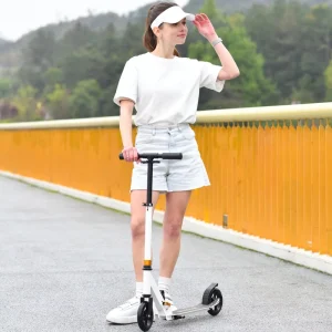 Kick Scooter for Kids Planar Wheel Device with PU and Steel Material Big Wheels Aluminum Foot Scooter for Children