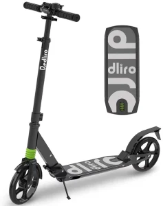 Kick Scooter with Compact Folding Function 200MM Big Wheels for Adults and Teens