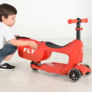 Kids 3 Wheel Kick Scooter With Seat for Easy Storage&transportation