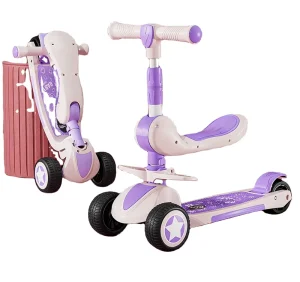 Kids Balance Bike Trike Scooter Multifunctional Push Bike Walking Bike Learning Toy