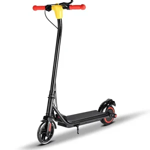 Kids Electric Scooter Brushless 150W 65-Inch Lithium Battery Foldable Waterproof Two-Wheel Mini 15km/h Max Speed 70kg Load