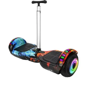 Kids Electric Self-balancing Scooter ABS Frame LED Lights for Music 7-inch Wheels Two-wheel Smart Balance Bike Model A7