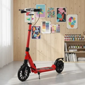 Kids Kick Scooter Adults Adjustable Top Quality Aluminum Disc Brake & Double Shock Absorption Foot Scooter
