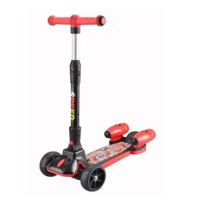 Kids Scooter Three Wheels Kick Kids Scooter Foldable and Light Emitting Children’s Scooter