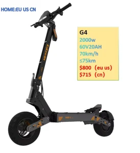 Kukirin G4 Electric Scooter 20AH Battery Unisex 70km/h Off Road Adults Europe Warehouse Elektric Scooter Scuter