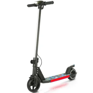 LED Display Folding Electric Kick Scooter for 6-16 Years Old Children 150W Brushless Waterproof Lithium Battery Suspended Two