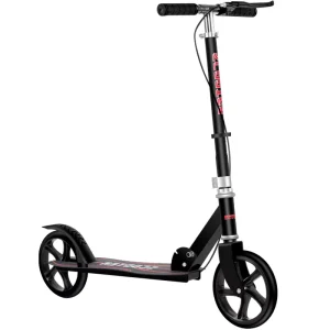 Large Foldable Two Wheeled Aluminum Alloy Kick Scooter for Adults Planar Wheel Adjustable Height 30 50km/h City Campus