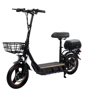 Light Electric Seated Brushless 48v 500W Waterproof Scooter 14 Inch Tires Flashing Taillight Two Wheels Fast 45km/h Adult