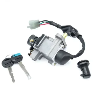 Lock Set of Metal Scooter Spare Parts for Peugeot Kisbee 50 Upper Placement EC Certified