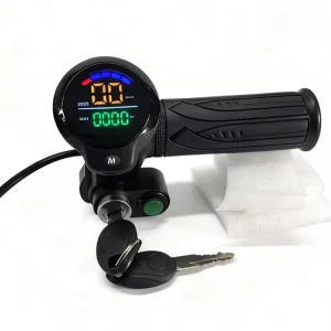 Lockable Twist Throttle + Color Display 48V/60V Speed Voltage Mileage Meter Electric Scooter MTB Trike Parts