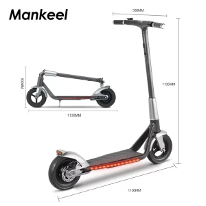 MK006 Aluminum Electric Scooter 10 Inch Inflatable Tire Foldable Adult Commuter Scooter