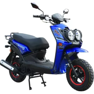 Manufactured 4 Stroke Gas Scooter 150cc 85km/h Rear Hub Motor Steel Frame Long Range for Adults