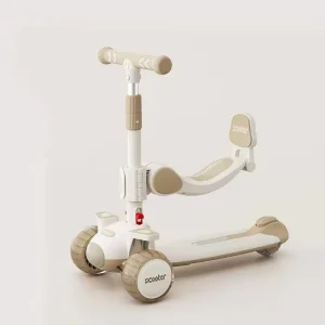 Manufacturer’s Outdoor Ride Toy Kids’ Adjustable Kick Scooter with 3 Wheels Pedal Bike and Scooter in One