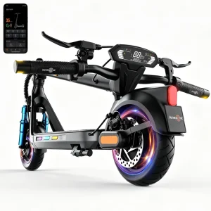 Mexico USA AUS Stock 10 Inch Long Range E Scooter 21.75 Mph Foldable Lightweight UL2272 Certified Electric Scooter for Commute