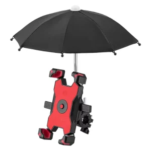 Mini Waterproof Phone Shade Umbrella Holder for Road Bike Electric Scooter Anti-Glare Navigation Mount Delivery Riders