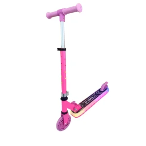Modern Kids Scooter for Ages 3 to 10 Foldable Two-Wheel Toy with LED Wheels for Outdoor Use