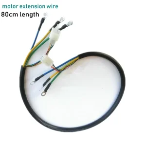 Motor Phase Hallsensor Wire 0.8M LENGTH Extension Wiring Harness Pure Copper Core Electric Bike Accessory Scooter Trycicyle Part