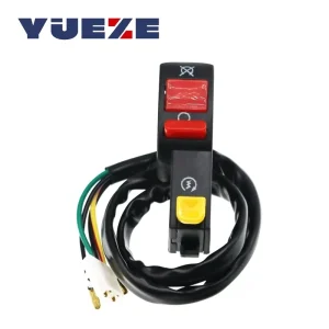 Motorcycle 22mm 7 8 Handlebar Electric Starter Stop ATV Scooter Flameout Switch 4 Wires Connection Horn Headlight Switches 12V