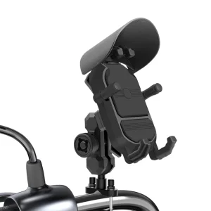 Motorcycle Accessories Anti-Shock Motorcycle Handlebar Phone Mount Holder for Bicycle Scooter E-bike Motorbike
