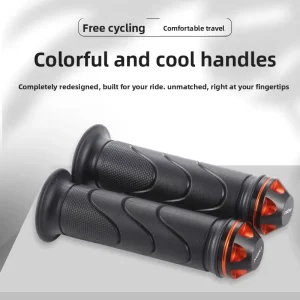 Motorcycle Handlebar Accessories for 125cc Scooters Ghost Fire Style Twist Grip Rubber Aluminum Alloy Counterweight