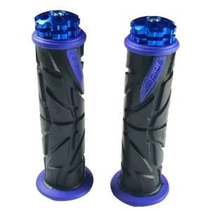 Motorcycle Spider Style Handlebar Grips Dual Color Anti-Slip Rubber Hand Grips Universal 22mm Motorbike Modification Accessory