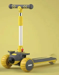 Multi Functional Folding Kick Scooter for Kids Three Wheel Foot Scooter Made of Plastic and Steel