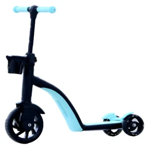 Multifunction Kick Foot Scooter 2 in 1 Baby Toys Flashing PU Wheel Kids Scooter for Sale