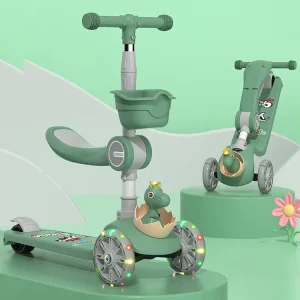 Multifunctional Folding Kid Kick 3 Wheels Children Foot Scooter Foldable Baby Kid Scooter Kick Scooter for Kid Children