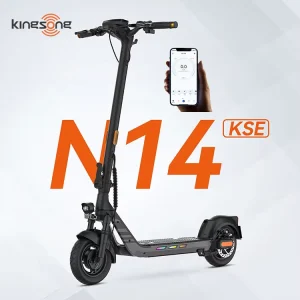 N14 KSE Adult E Scooter 10″ Tire 500W 35km/h Customizable Lighting Aluminum Body Folding Electric Scooter