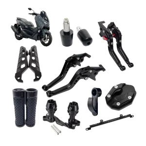 NMAX155/125 XMAX 300 Custom CNC Parts Motorcycle Balance Bar Universal Hook Exhaust Slider Kit Fork Sliders