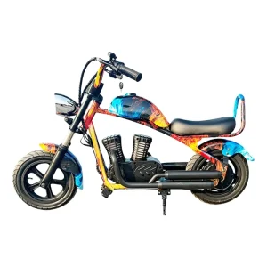 New 2-Wheel Kids Electric Motorcycle 24V 180W Electric Bike Off-Road Ride-On Scooter for Children Aged 5-12 Years