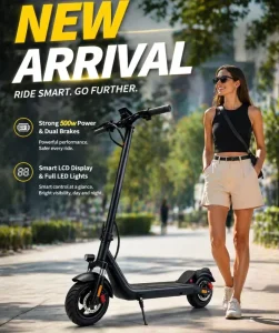 New Arrival 10 Inch Tubeless Tires Electric Scooter 500W 36v 10ah 13ah for Adults