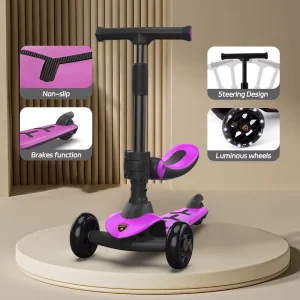 New Design Adjustable Multi Colors Durable 3 Wheel Kick Scooter Foot Scooter Children Scooter