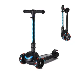 New Design Stable and Safe Children’s Kick Scooter With Lights up 3 Wheel Foldable Foot Scooter