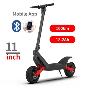 New Design X10 11 inch Air Tire Dual Motor 48V 18.2ah Front Brake Rear Suspension Foldable Electric Kick Scooter for Adults