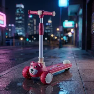 New Style 3 Wheel Kids Scooter for 1-6 Years Indoor Outdoor Foot Kick Scooter with Quiet PU Wheels OEM Factory