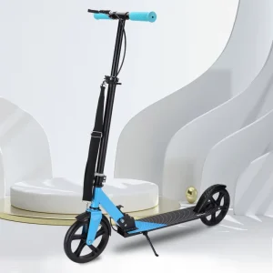 OEM 200mm Big Wheel Aluminum Kick Scooter with Carry Strap Foldable Foot Scooter for Adults and Teens