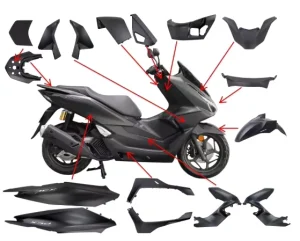 OEM Factory Original Motorbike Body Kits Motorcycle Parts Scooter Accessories for PCX160