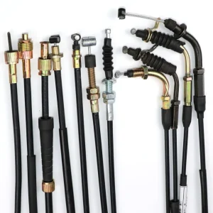 OEM ODM PVC Coiled Flat Wire Motorcycle Cables Parts Motorcycle Throttle Cable for Scooter Street Off road Dual Sport Motorcycle