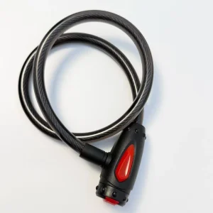 OEM PVC Coated 12*800mm Key Wire Cable Lock Motorcycle E Scooter Bike Bicycle Accessories Lock